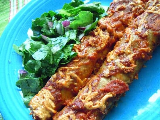 Gringo Enchiladas with flour tortillas Gringo Enchiladas with flour tortillas