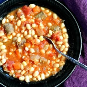 Sausage Stew with Beans and Corn - so good.
