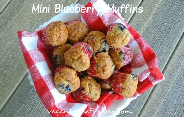 Mini Blueberry Muffins Compote Word