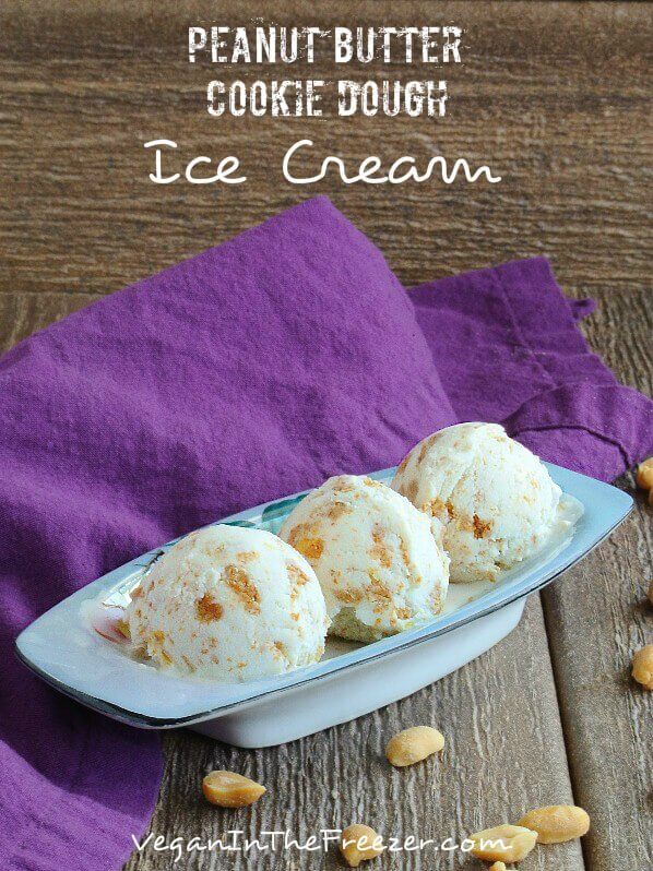 Three scoops in a rectangular dish with text above for Pinterest.