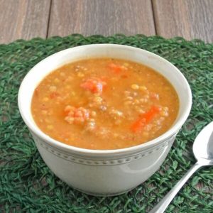 This Slow Cooker Red Lentil Soup came out great!