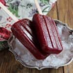 Cranberry Cherry Popsicles are all about fruity sweet cherry.