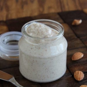 Homemade Almond Mayonnaise is an extremely flavorful spread that will mimic classic dairy mayonnaise on any sandwich.