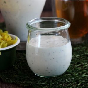 Dairy Free Ranch Dressing - rich and creamy and simple to make from scratch.