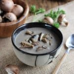 Exotic Mushroom Soup is turned up a notch with those mushrooms that you have always wanted to try. It all starts in the slow cooker. Rich, creamy.