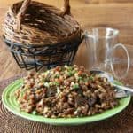 Slow Cooker Wild Rice Blend Recipe is grains, nuts and veggies are all combined for a special side dish.