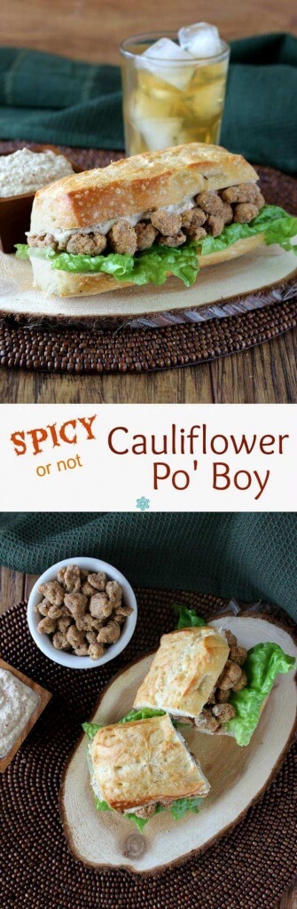 Cauliflower Po' Boy is a hearty sandwich that is made from roasted cauliflower that has been drenched in a spicy coating. So easy and rewarding!