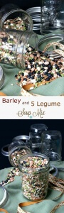 Barley and 5 Legume Soup Mix is an easy and updated gift. So pretty as a gift for loved ones and attach the recipe.