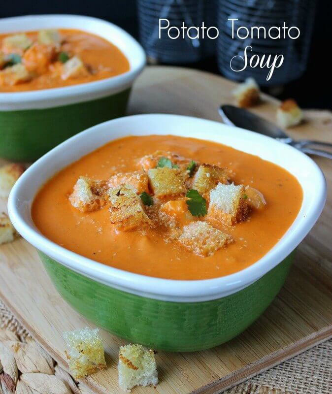 Potato Tomato Soup Recipe | Vegan in the Freezer