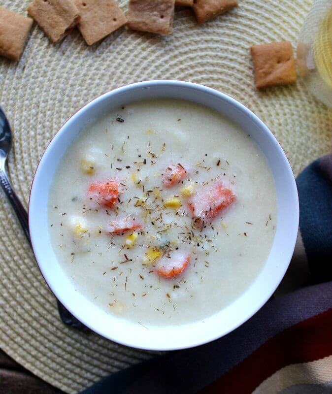 Dairy-Free Cauliflower Soup is so delicious.