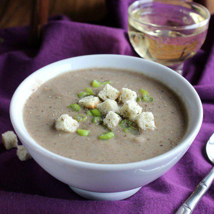 Creamy Mixed Mushroom Soup is packed with a favorite superfood - mushrooms!