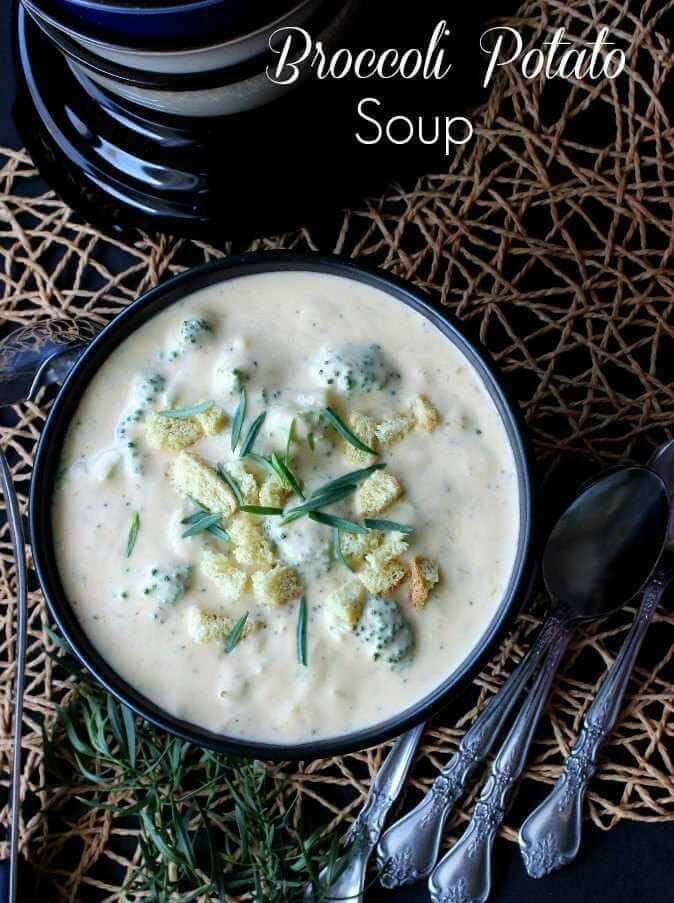 Healthy Broccoli Potato Soup has complex flavors and is packed full of veggies. Your family will keep coming back for more.