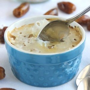Dates and Oats Creme Brulee is healthy and the kids will love it too.