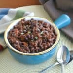 Slow Cooker Black Bean Chili is a great tasting slow cooker dinner for pennies.