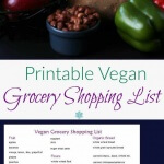 free printable vegan grocery shopping list vegan freezer