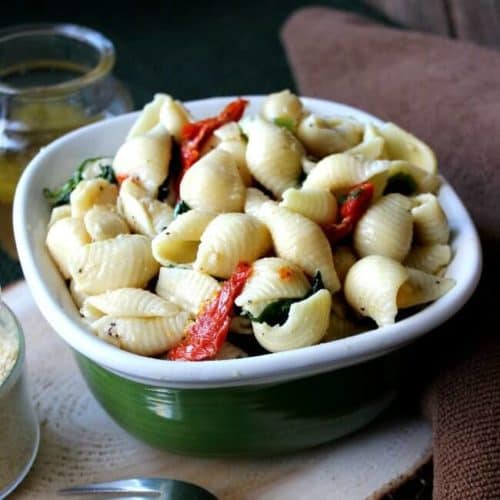 Pine Nuts Pasta Salad is popular, flavorful and easy.