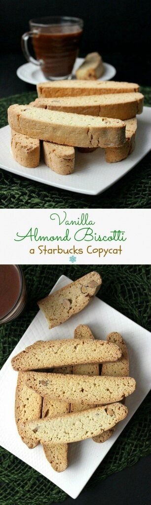 Vanilla Almond Biscotti {Starbucks Copycat} is much easier than you think and besides coffee they are great to dunk in hot chocolate.