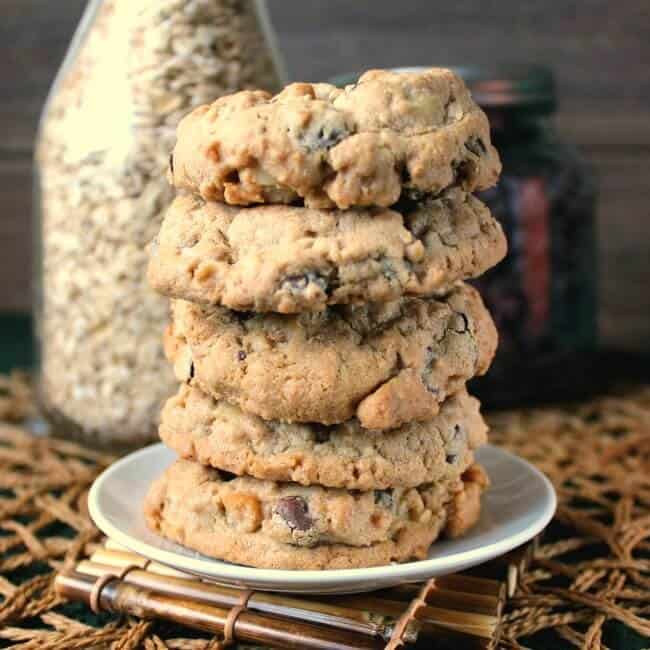 Nut Free Oatmeal Chocolate Chip Cookies will become a family favorite. Fill up your cookie jar with a classic drop cookie.