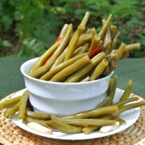 Spicy Pickled Green Beans are a great accompaniment at lunch, dinner and especially parties.