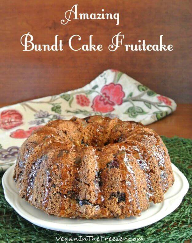 Easy Fruitcake Bundt Cake Recipe - Vegan in the Freezer