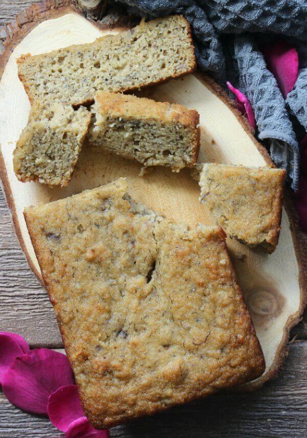 Moist Gluten-Free Banana Bread is something that can be enjoyed by Everyone. Almond flour & maple syrup make this quick bread perfection.