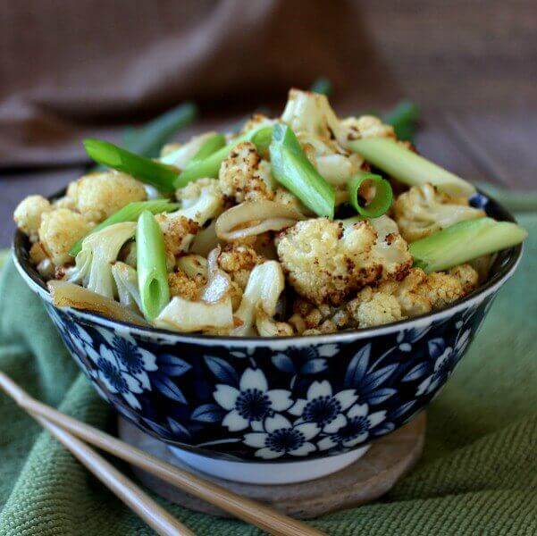 Air Fryer Spicy Cauliflower Stir Fry Vegan In The Freezer