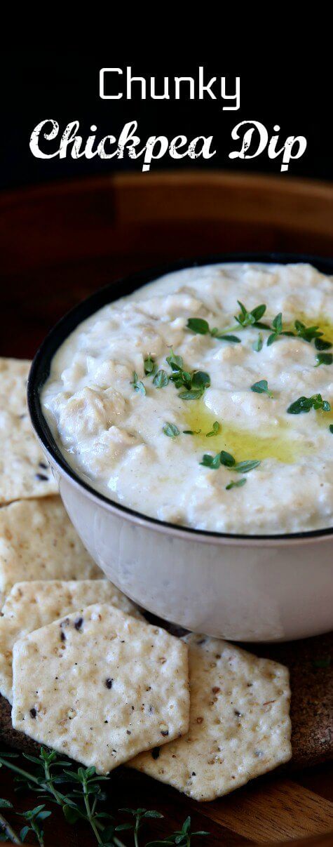 Chunky Chickpea Dip is a different version of hummus. A few ingredients that are complementary and subtle. The flavor combinations are perfect.