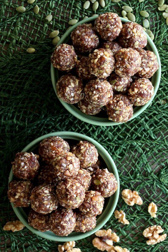 That's right! Not rum balls but Spiced Rum Balls. These little suckers are so good! A lot of simple ingredients that mix so well and taste so amazing.