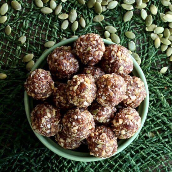 Spiced Rum Balls. A lot of simple ingredients that mix so well and taste so amazing.