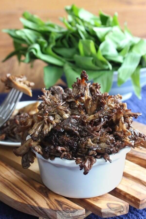 Grilled Thai Marinated Maitake Mushroom Recipe - Vegan in the Freezer