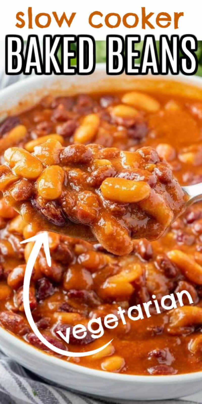 Vegetarian Baked Beans from the Crockpot - Vegan in the Freezer
