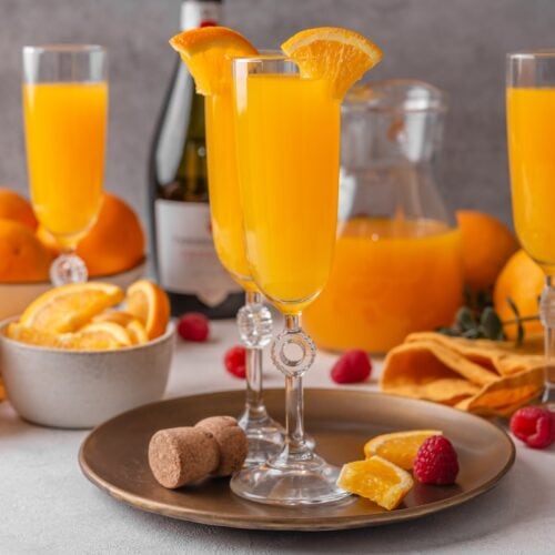 Best Mimosa Recipe - Mimosa Bar Ideas - Vegan in the Freezer