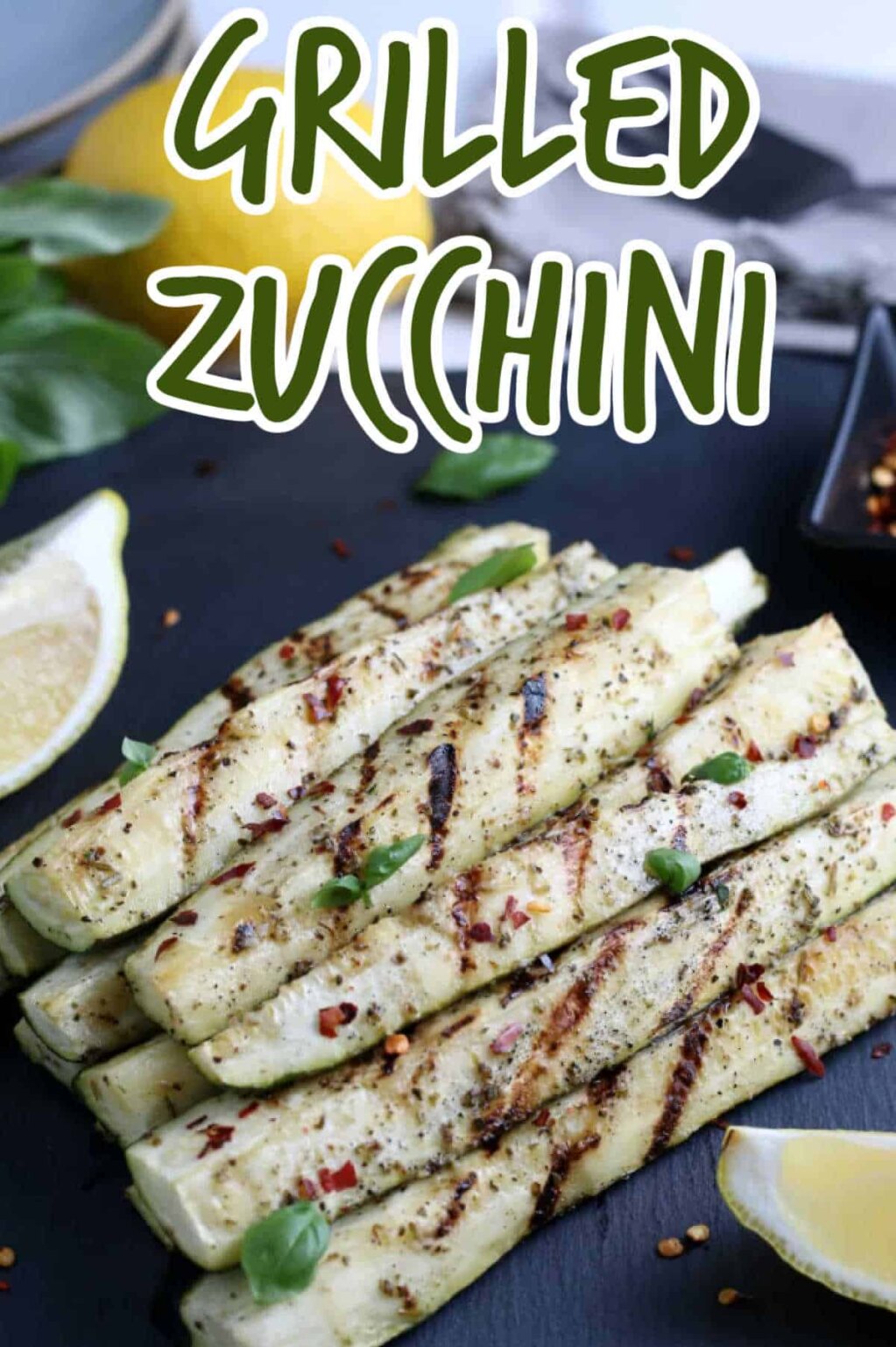 Grilled Zucchini Recipe How To - Vegan in the Freezer