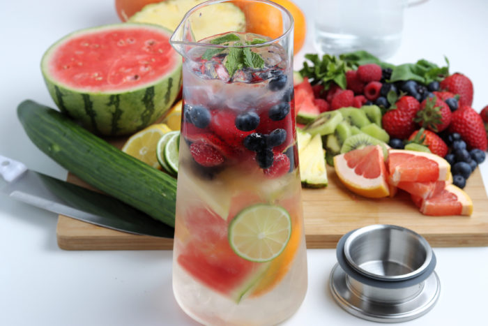 Fridge Fruit Fruit Infuser Juice Container Glass Cold Drink