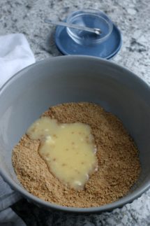 Graham crust add butter