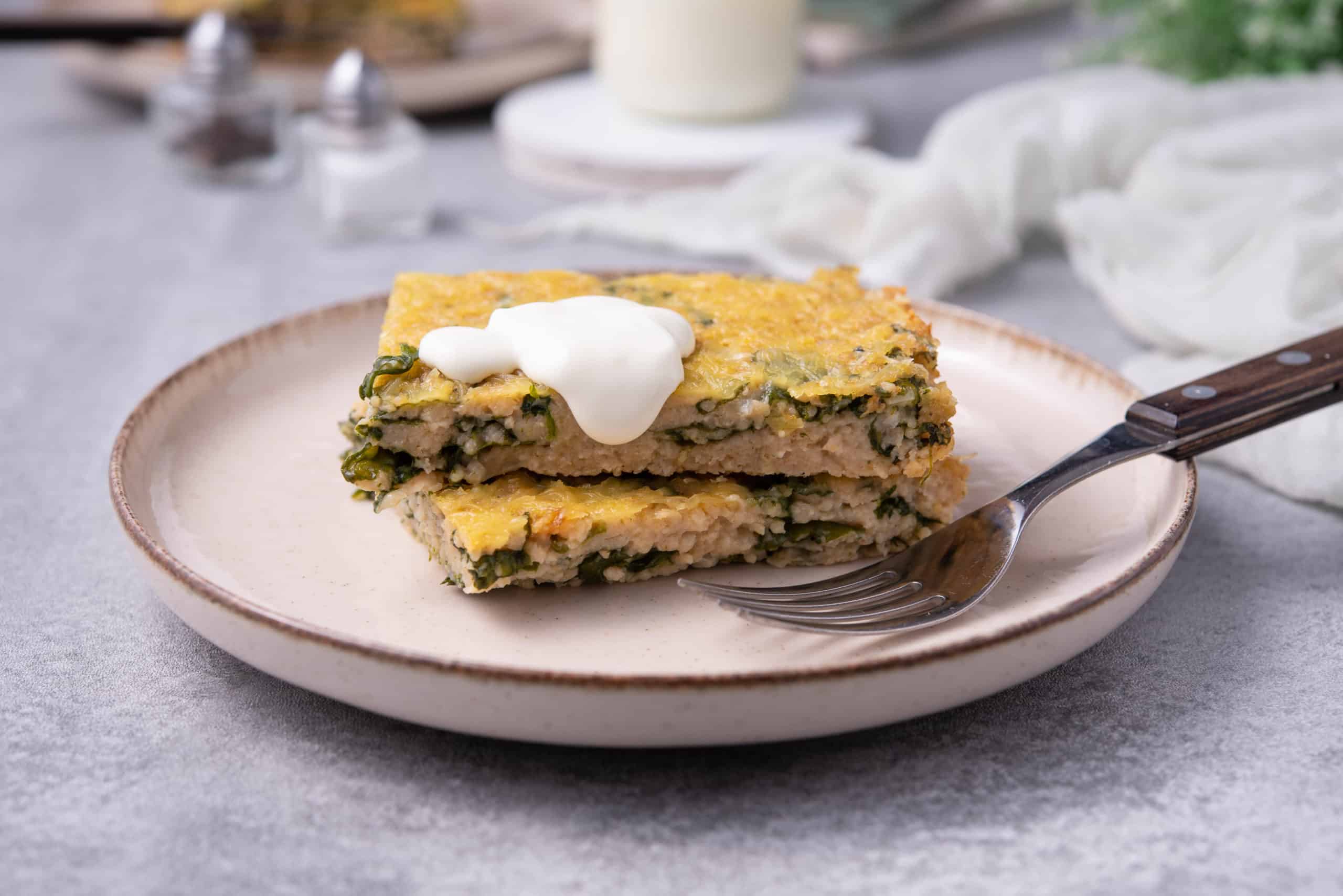 Spinach Quinoa Casserole Vegan in the Freezer