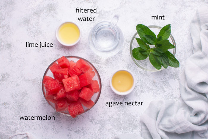 Watermelon slushie ingredients