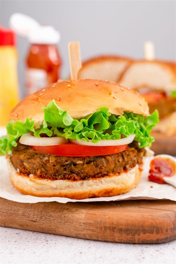 Spicy Green Lentil Burgers Recipe | Vegan in the Freezer