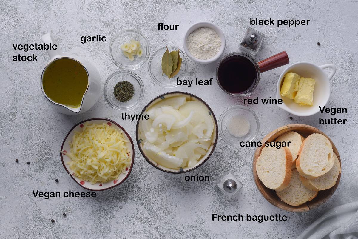 French onion soup ingredients labels