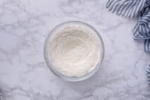 Combine flour and cane sugar
