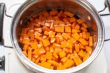 Partially boil carrots then drain set aside