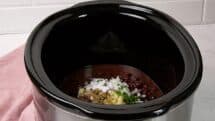 Place everything in the slow cooker EXCEPT the one diced jalapeno