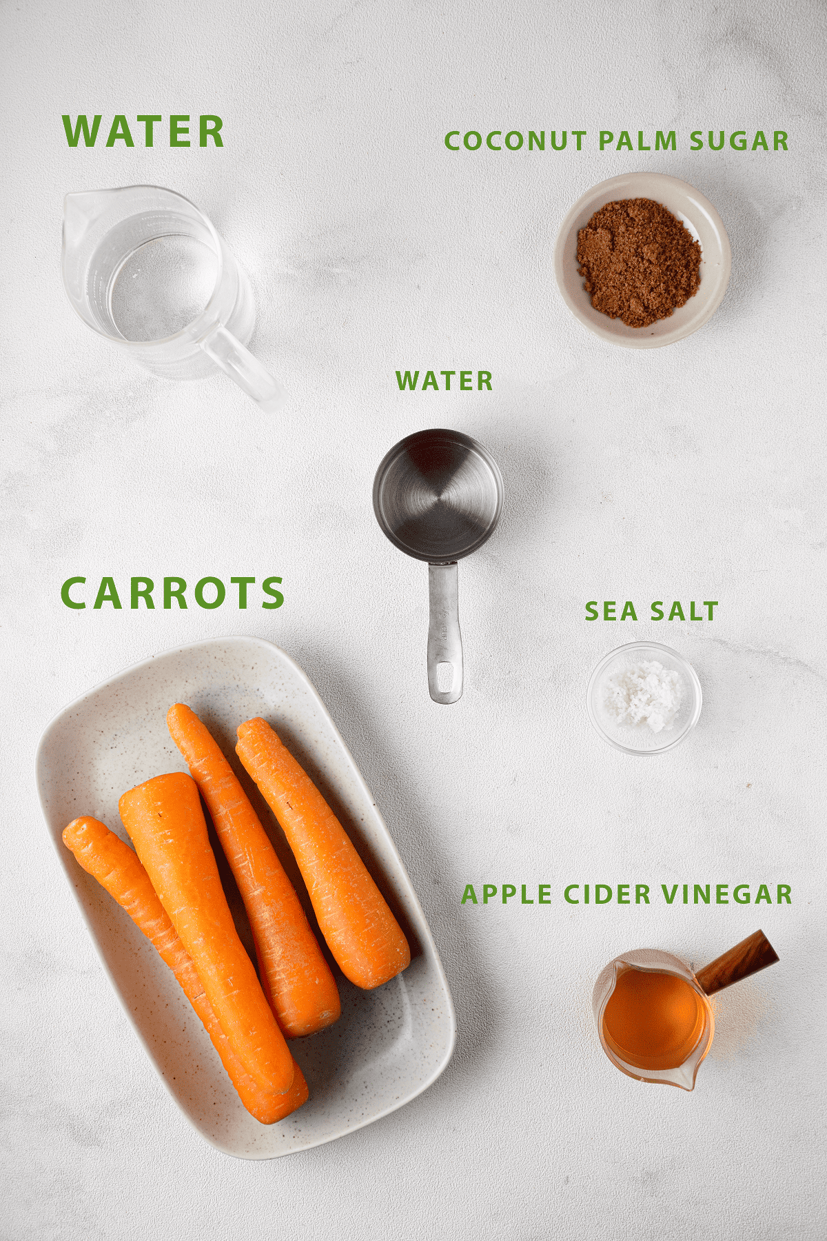 Quick pickled carrots ingredients labels