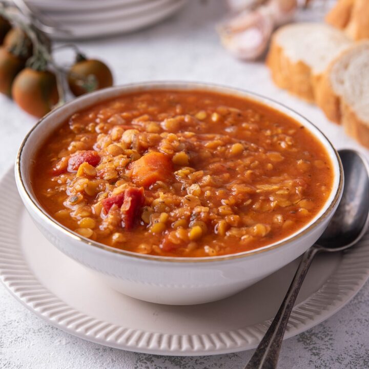 Red Lentil Dahl Soup Recipe - Vegan in the Freezer