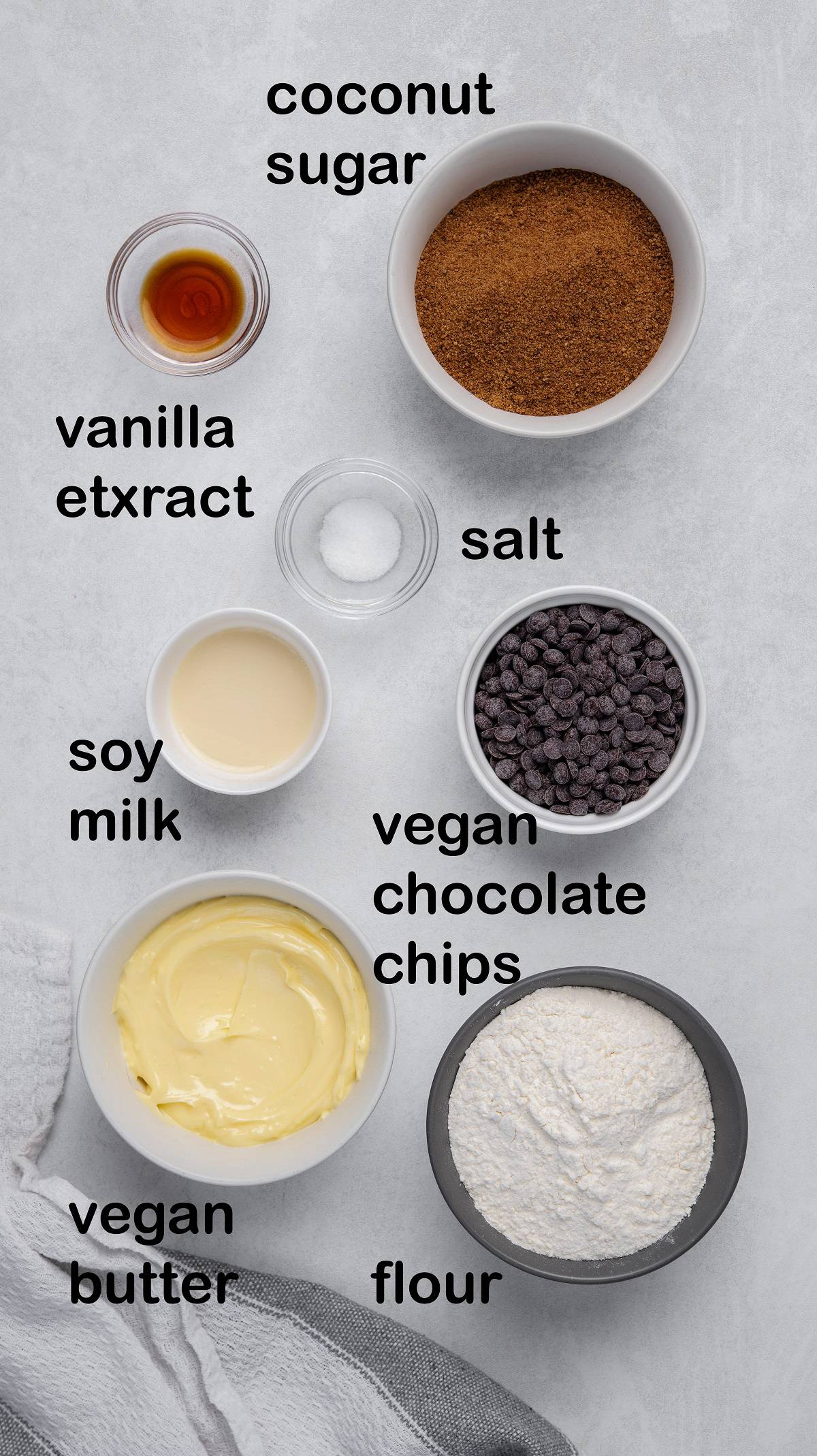 Edible cookie dough ingredients labels