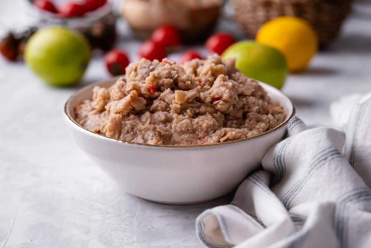 Homemade refried beans ready 6