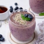Blueberry protein shake ready 7