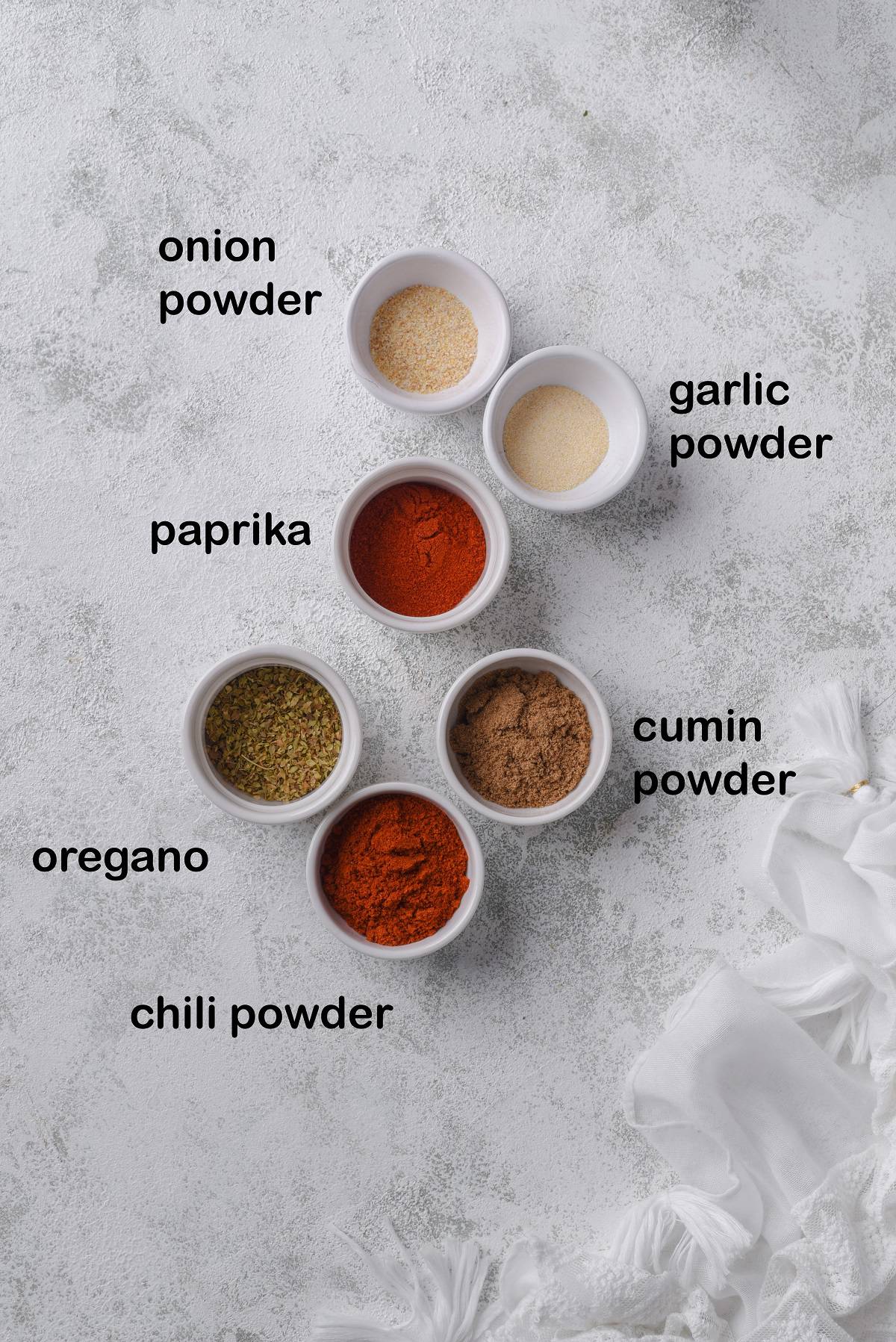 Homemade chili seasoning ingredients labels