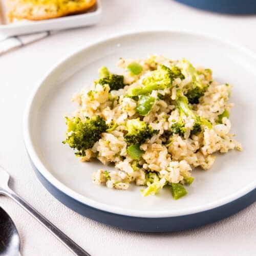 Vegan broccoli rice casserole ready 10