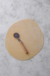 Cut the dough into rectangles